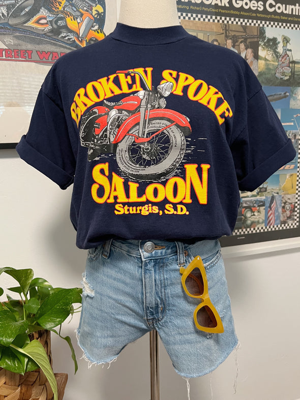 Vintage 1992 Broken Spoke Saloon Sturgis Tee
