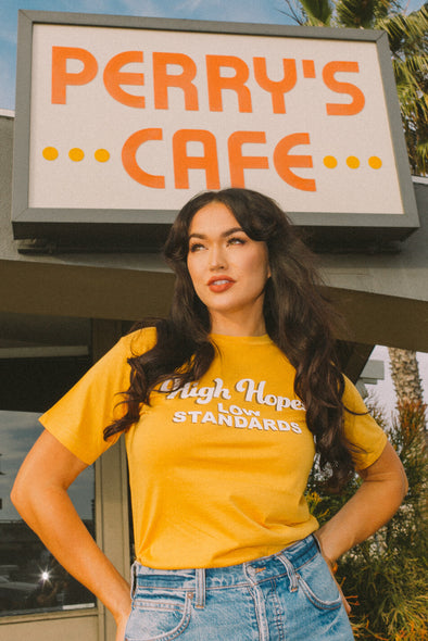 High Hopes Low Standards Tee