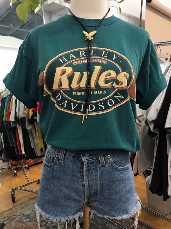 Vintage 1992 Harley Rules Tee