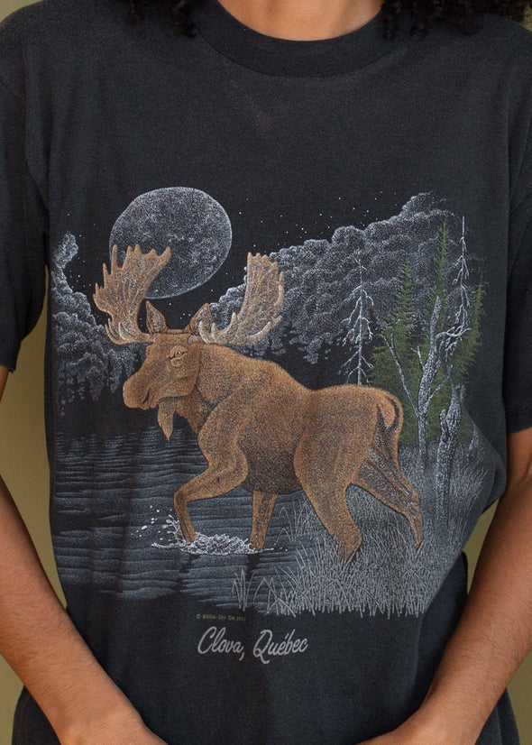 Vintage 1980s Quebec Moose Tee