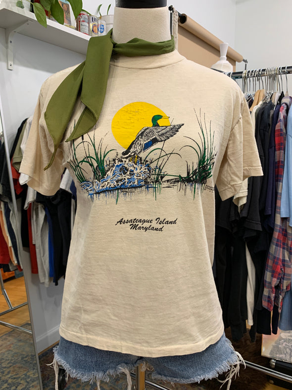 Vintage 1981 Assateague Island Duck Tee