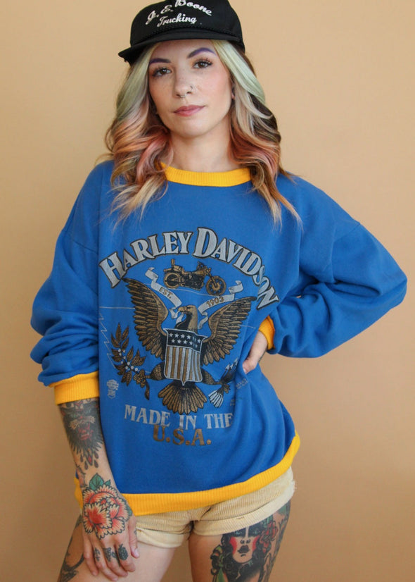 Rare Vintage 1980's Harley Sweatshirt