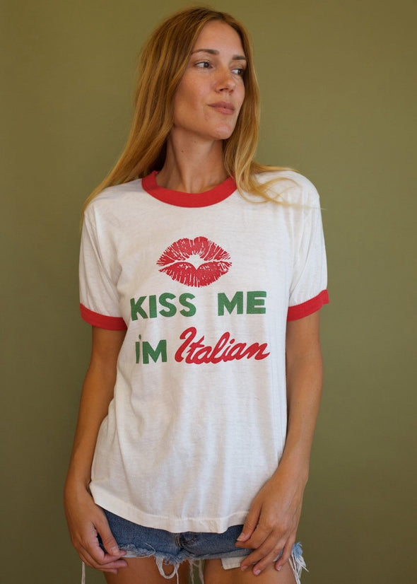 Vintage 1980s Kiss Me I'm Italian
