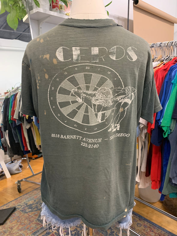 Vintage 1980's Grungy Ceros Bar Tee.