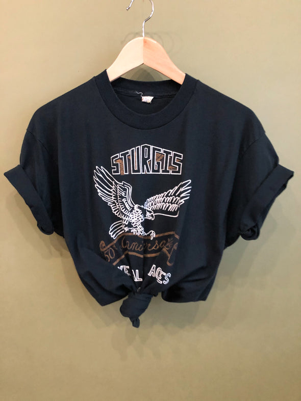 Vintage 1990 Sturgis 50th Anniversary Biker Rally Tee