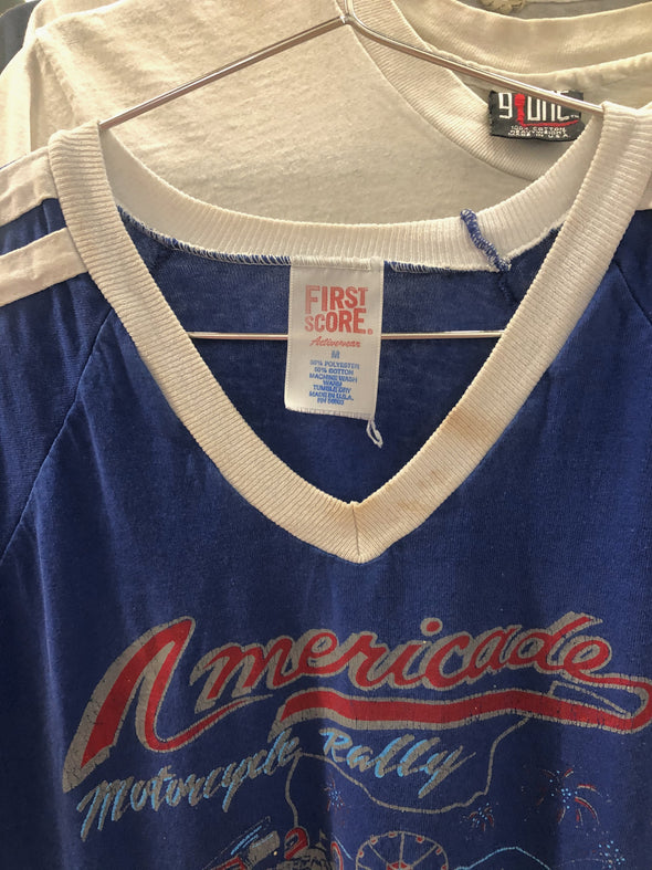 Vintage 1990 America Motorcycle Rally Tee