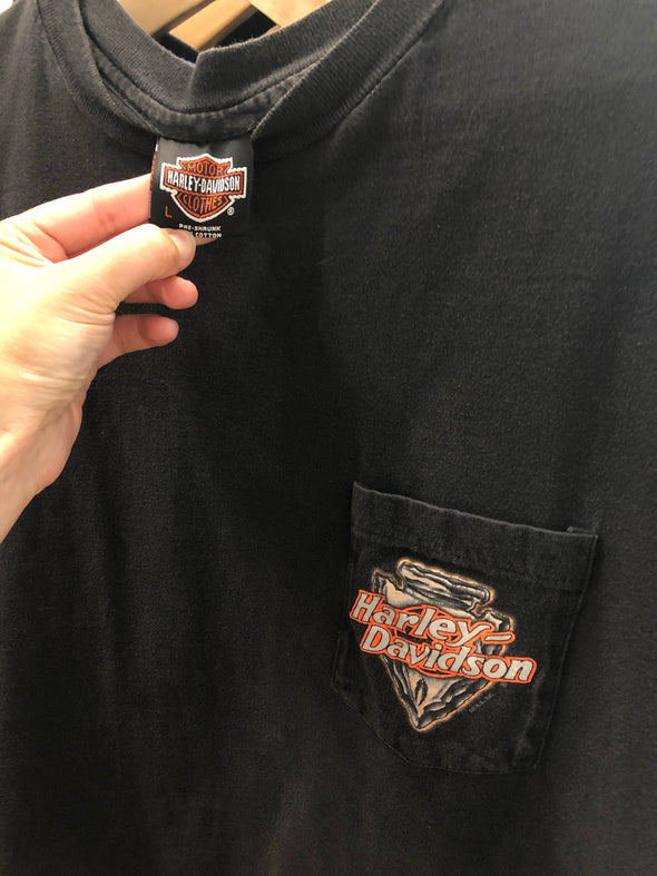 Vintage 1994 Arrowhead Harley Pocket Tee