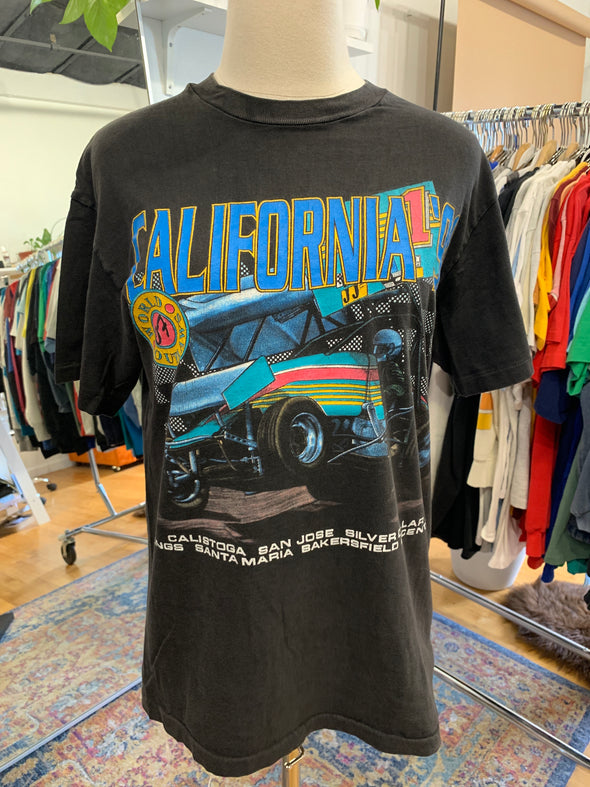 Vintage 1991 California World of Outlaws Racing Tee