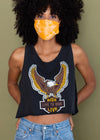 Vintage Live to Ride Cropped Tank