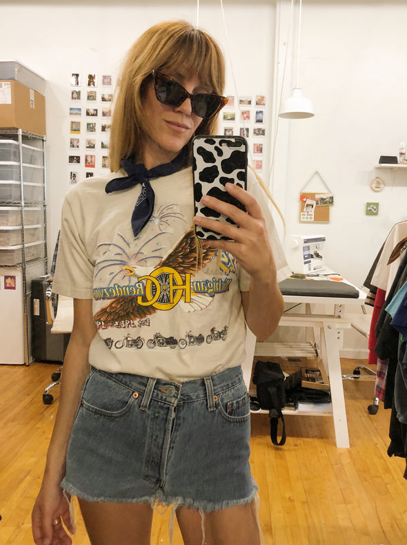 Vintage 1998 Harley HOG Rendezvous Tee
