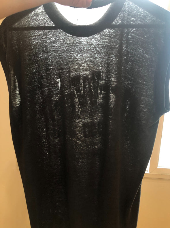 Vintage 1990 Paper Thin Trashed Harley Bike Week Tank