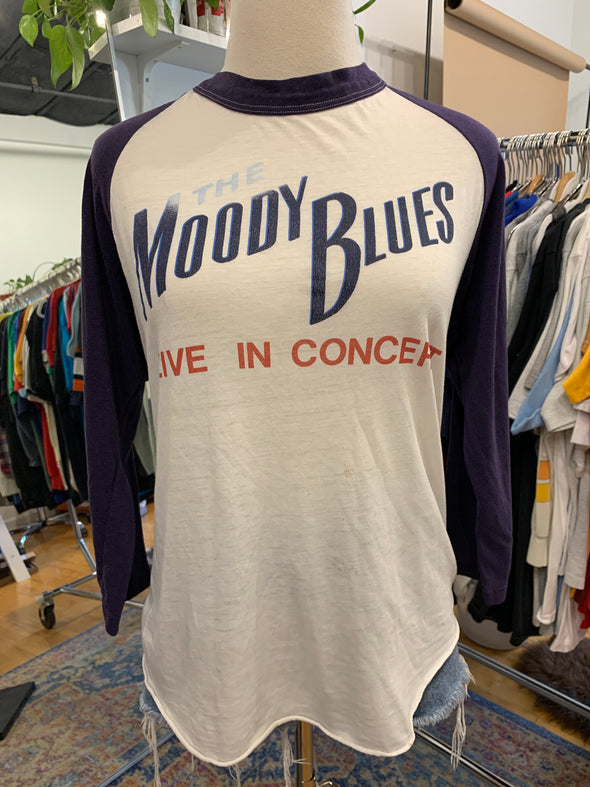 Vintage 1983 The Moody Blues Raglan Tee