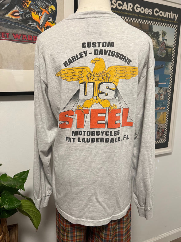 Vintage 90's Grey Harley Long Sleeve