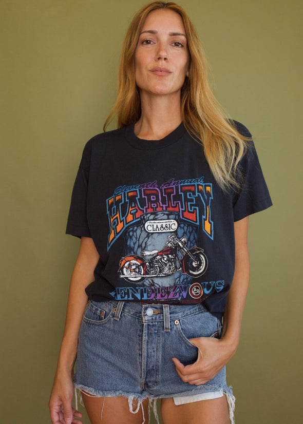 Vintage 1989 Thin Harley Rendezvous Tee