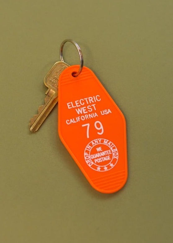 Retro Electric West Motel Keychain- Multi Colors