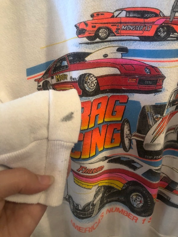 Vintage Drag Racing Crewneck Sweatshirt