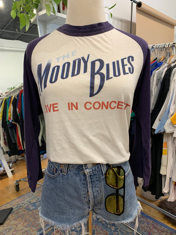 Vintage 1983 The Moody Blues Raglan Tee