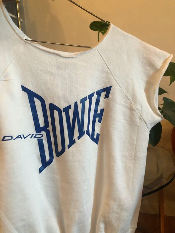 Vintage David Bowie Short Sleeve Sweatshirt