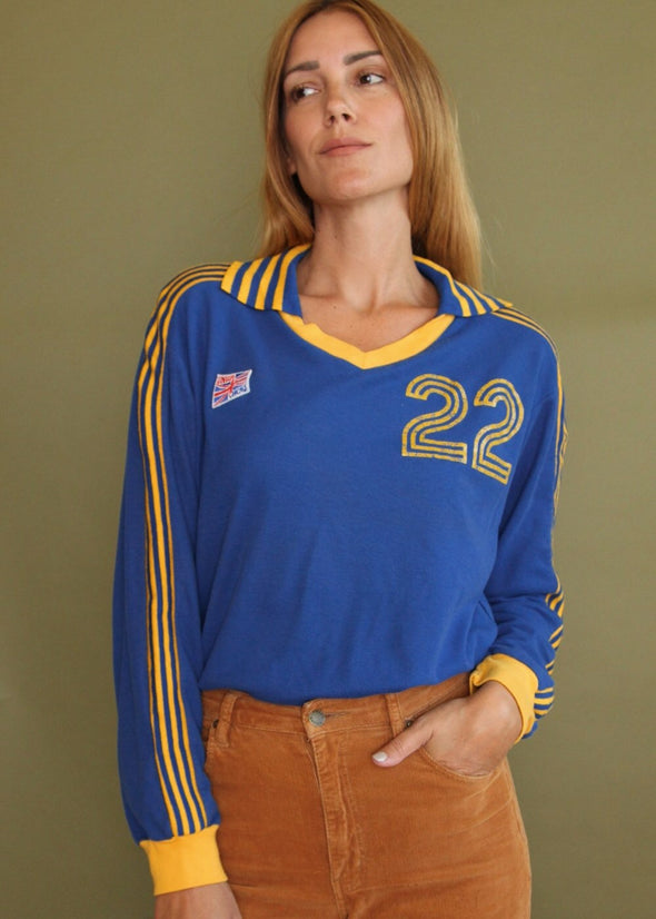Vintage 1980s Union Jacks Long Sleeve Sweater