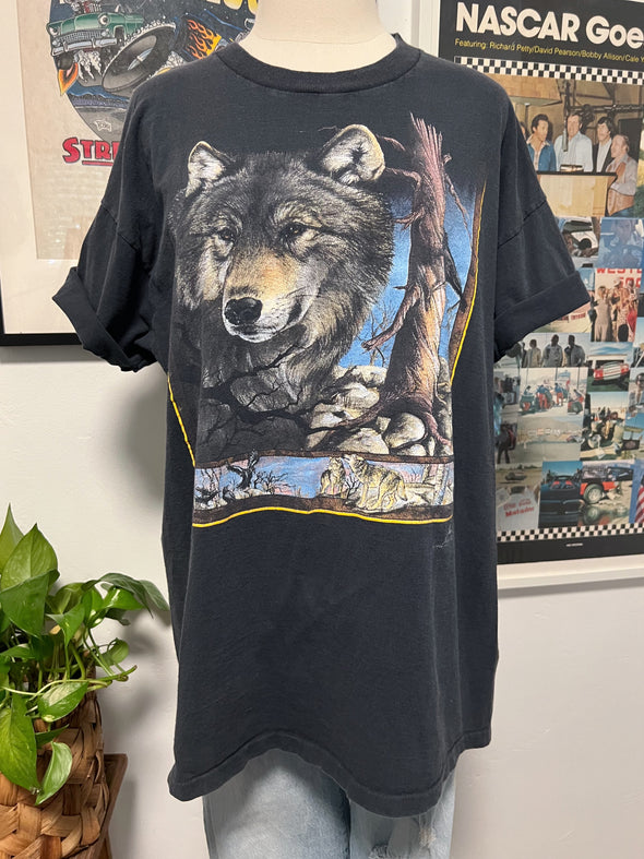 Vintage 90’s CMJ Wolf Tee