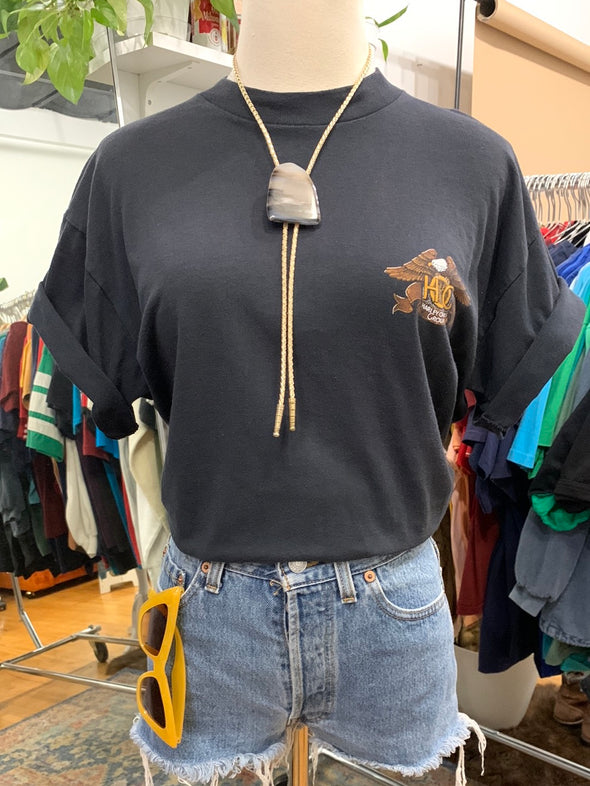 Vintage 90's Harley HOG Charlotte Chapter Tee