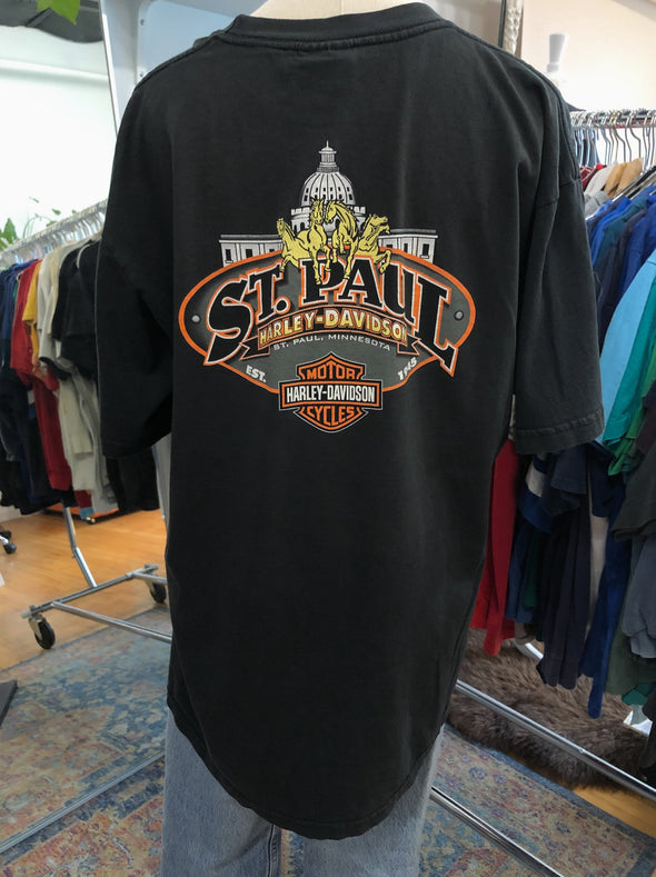 Vintage 1996 Harley St Paul Emblem Tee