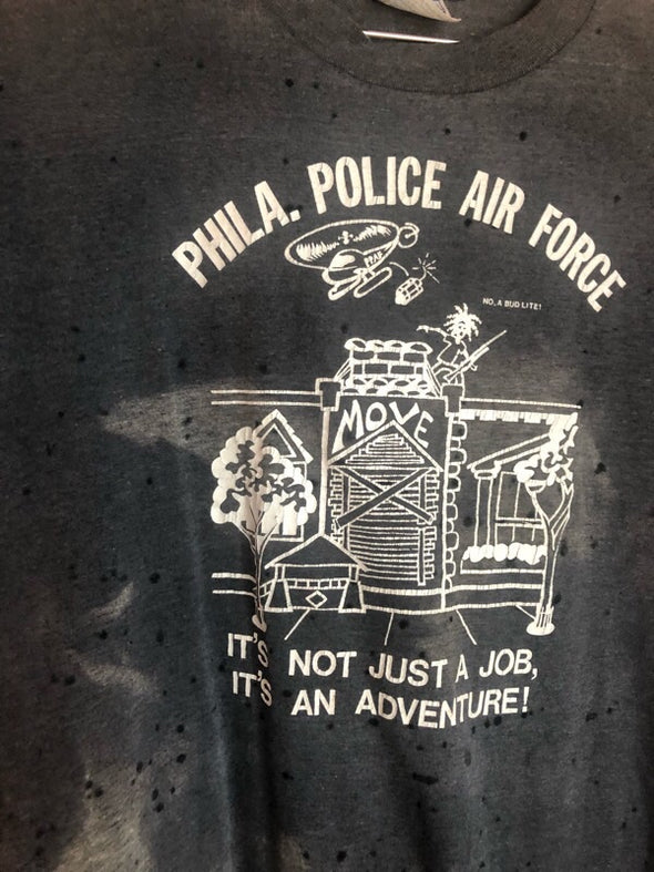 Vintage Phila. Police Air Force Grungey Tee
