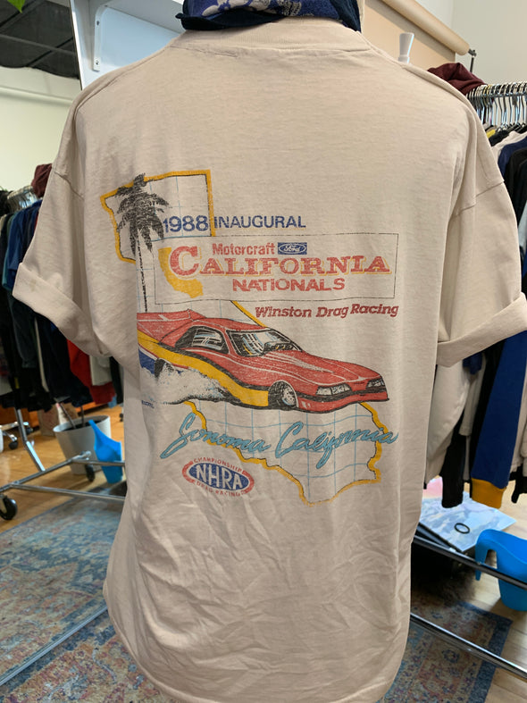 Vintage Grungy 1988 NHRA Winston Drag Racing Tee