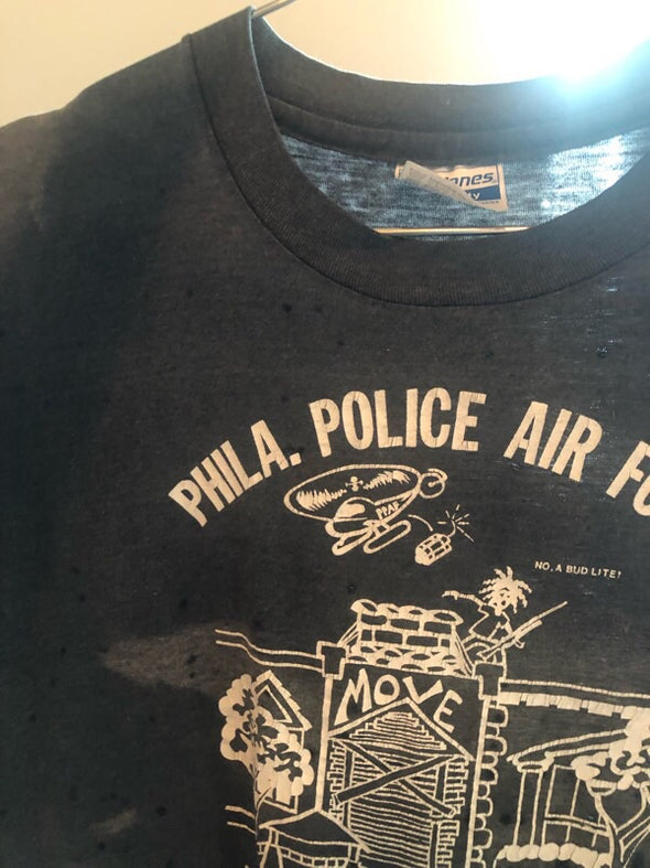 Vintage Phila. Police Air Force Grungey Tee