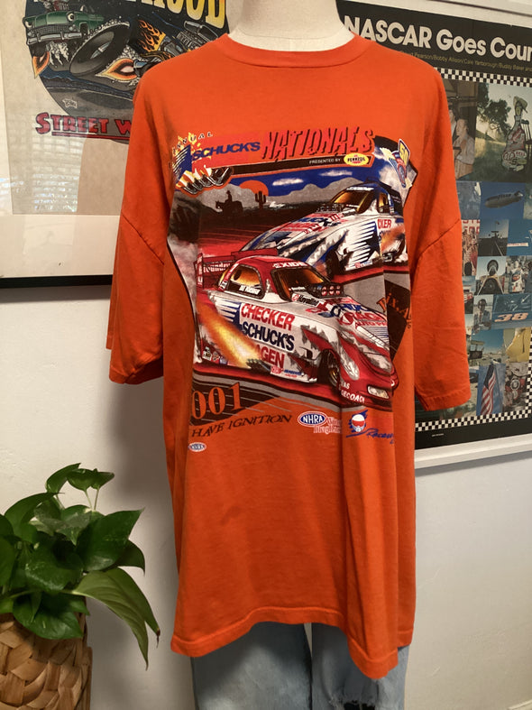 Vintage 2001 NHRA Winston Drag Racing Tee