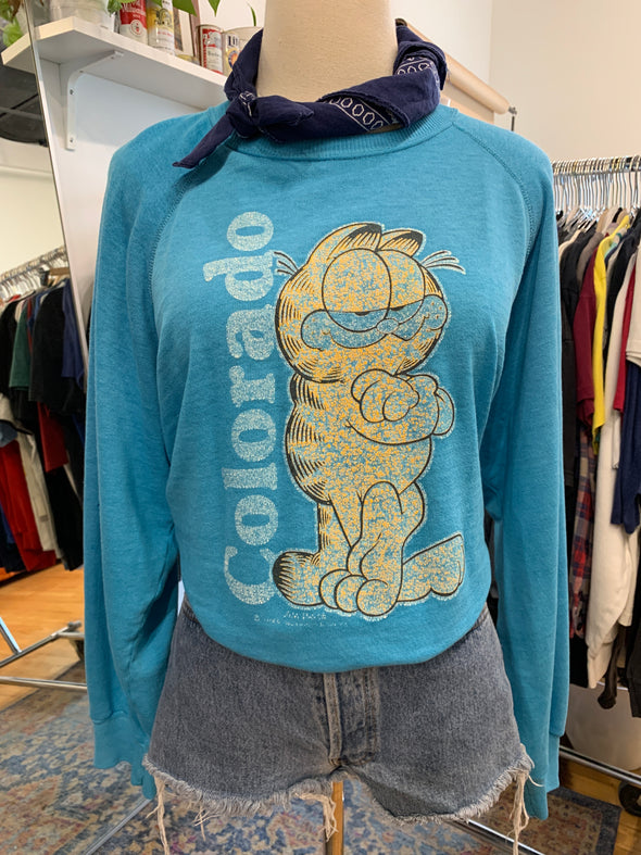 Vintage 1980's Boxy Garfield Sweatshirt
