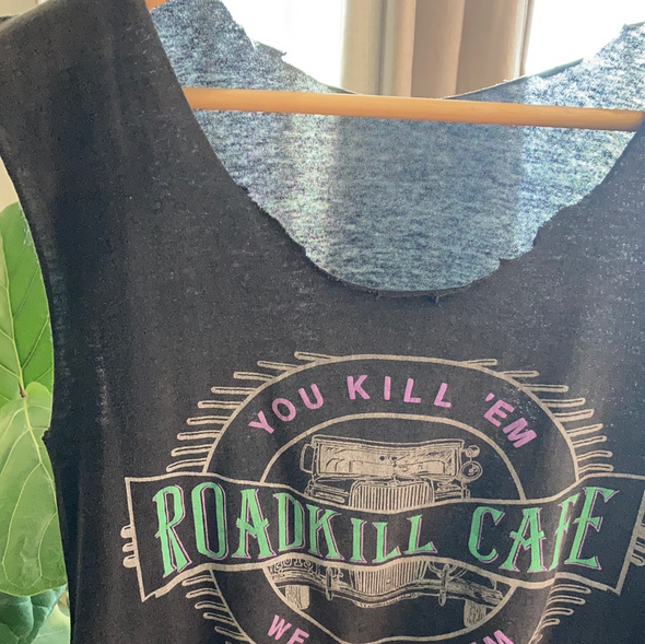 Vintage 90s Paper Thin Road Kill Cafe Tank
