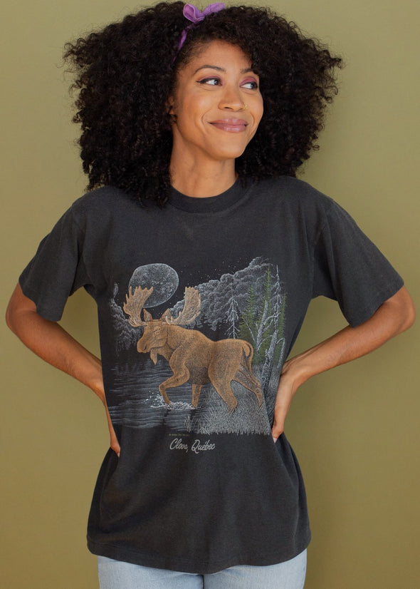 Vintage 1980s Quebec Moose Tee