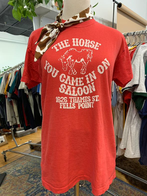 Vintage 1980's The Horse You Came in on Saloon Tee