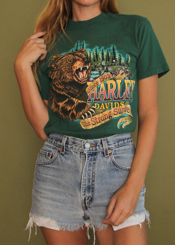 Vintage 1994 Harley The Strong Survive Tee