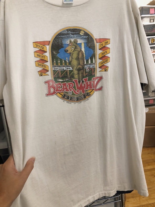Vintage 1986 Grungy Bear Whiz Beer Tee