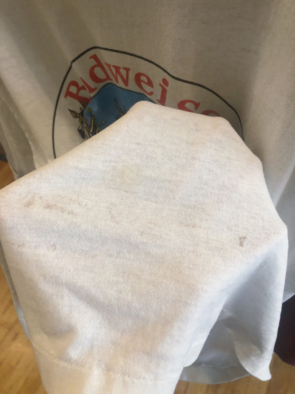 Vintage 1987 Grungy Thin Budweiser Tee