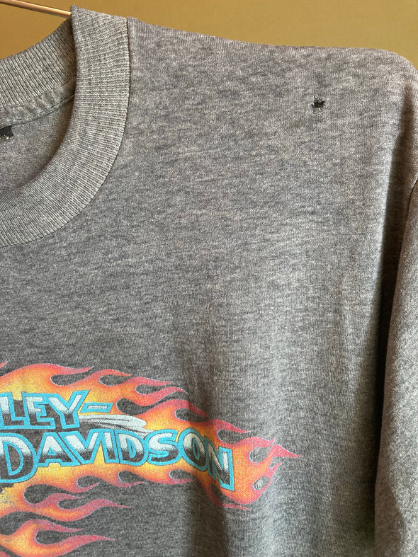 Vintage 1989 Thin Harley Flame Tee