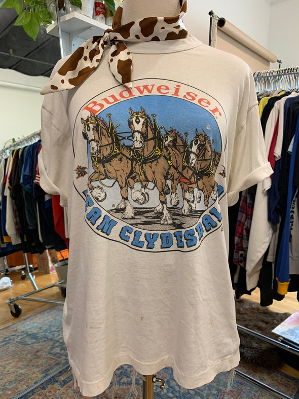 Vintage 1987 Grungy Thin Budweiser Tee