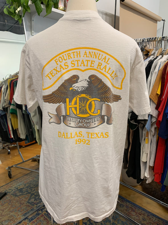 Vintage 1992 HOG Texas State Rally Tee