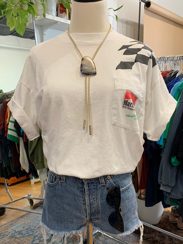 Vintage 1994 Marlboro 500 Racing Pocket Tee