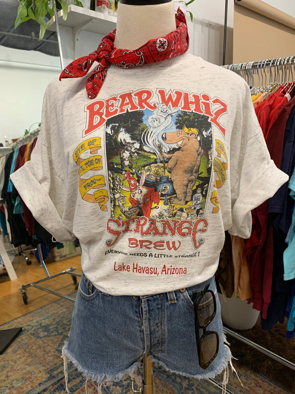Vintage 90's Funny Bear Whiz Brew Tee