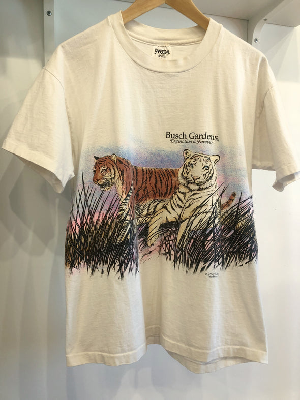 Vintage 90s Busch Gardens Wrap Around Tiger Tee