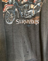 Vintage 1989 Harley 3D Emblem Survivors Tee