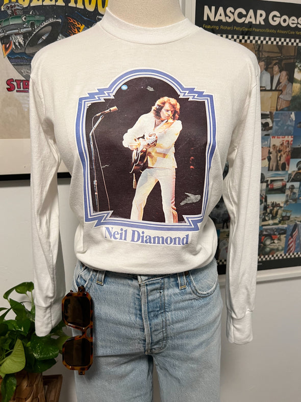 Vintage 1970's Neil Diamond Long Sleeve Tee