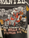 Vintage 1987 Wanted Black Hills Rally Tee