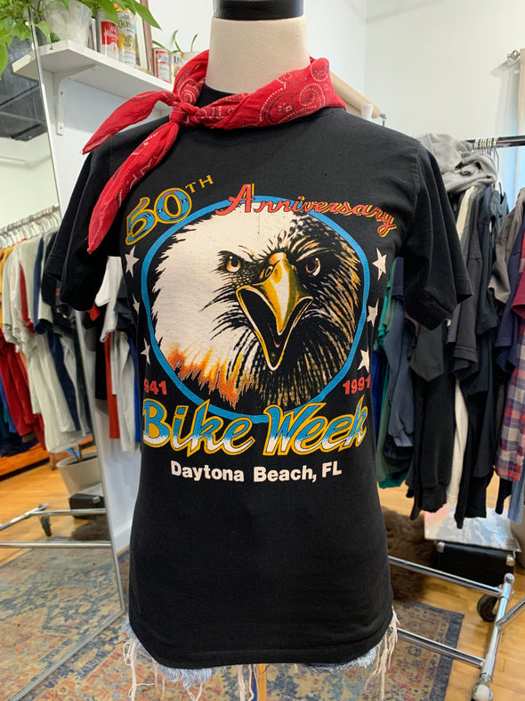 Vintage 1991 50th Anniversary Bike Week Tee
