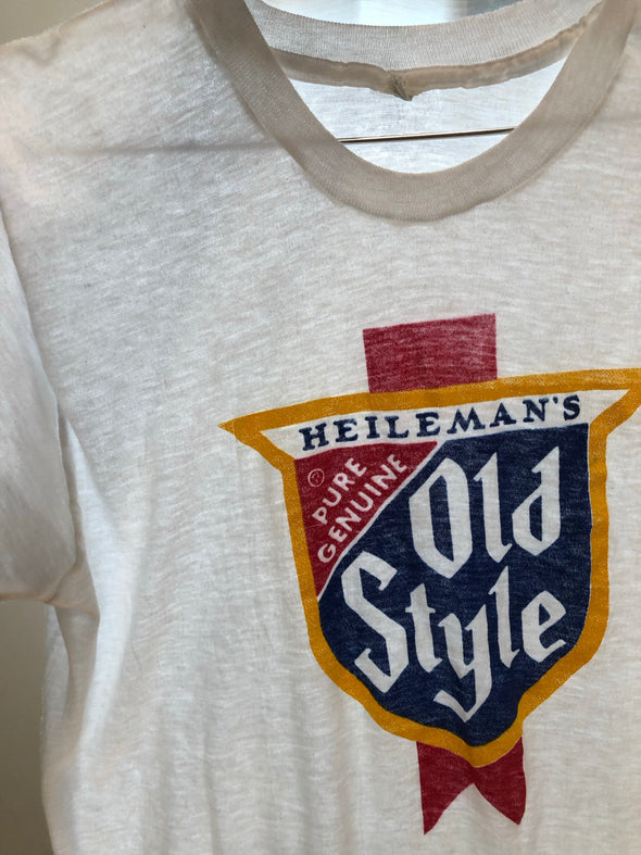 Vintage 70s/80s Paper Thin Old Style Beer Tee