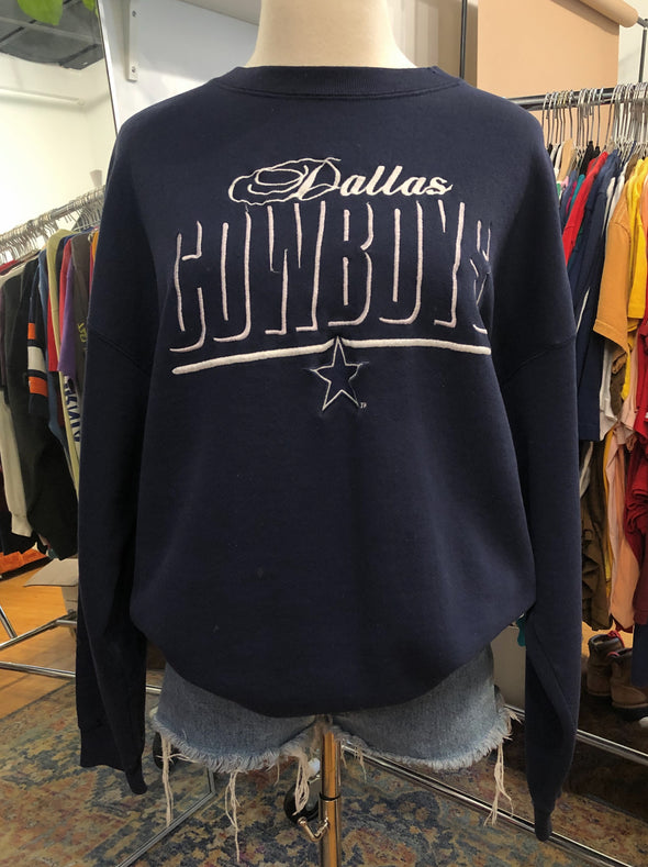 Vintage Dallas Cowboys Grungy Embroidered Sweatshirt