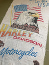 Vintage 1986 Trashed Harley Beach Towel